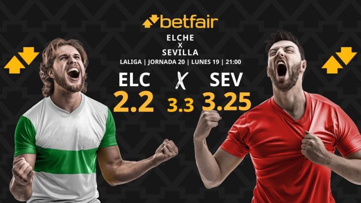 Previa Elche vs Sevilla en Betfair