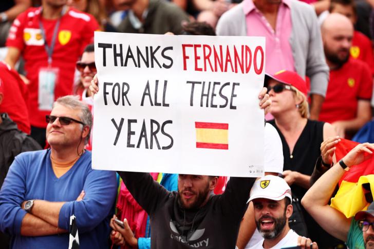 La afición, volcada con Alonso